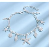 AK167 - Retro Classic Starfish Conch Shell Anklet