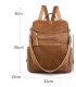 BP862 - Retro Soft Leather Women's Fashion Backpack