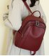 BP872 - Simple Fashion Soft Leather Backpack