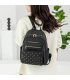 BP893 - Rhombus Stitched Rivets Backpack