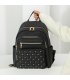 BP893 - Rhombus Stitched Rivets Backpack
