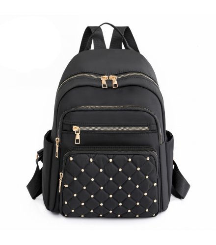 BP893 - Rhombus Stitched Rivets Backpack