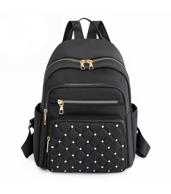 BP893 - Rhombus Stitched Rivets Backpack