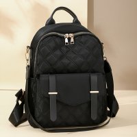 BP900 - Simple Quilted Double Belt Backpack