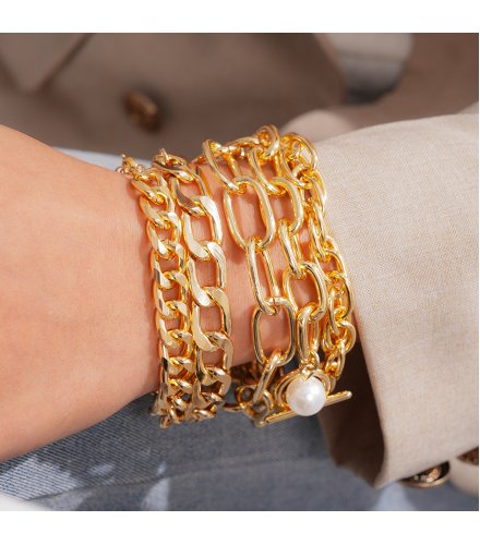 B1024 - Simple Layered Bracelet Set