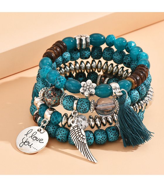 B1041 - Beaded Layered Bracelet Set
