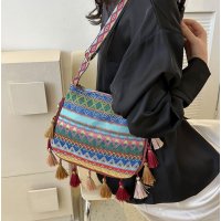 CL1168 - Trendy Retro Crossbody  Woven Bag