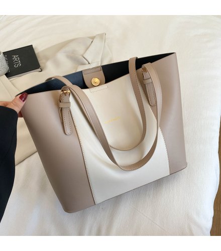 CL1215 - Two-tone Tote Shoulder Bag