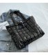 CL1399 - Embossed Black Tote Handbag