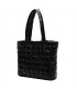 CL1399 - Embossed Black Tote Handbag