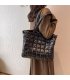 CL1399 - Embossed Black Tote Handbag