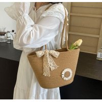 CL1654 - Woven Straw Tote Bag