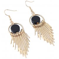 E1018 - Simple tassel temperament earrings
