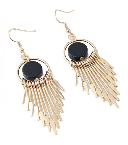 E1018 - Simple tassel temperament earrings