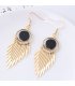 E1018 - Simple tassel temperament earrings
