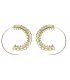 E1020 - Simple round rotating earrings