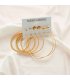 E1187 - Big circle simple set earrings