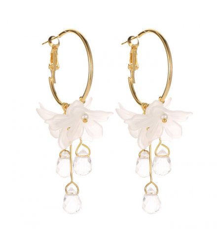 E1190 - Fashion crystal flower earrings