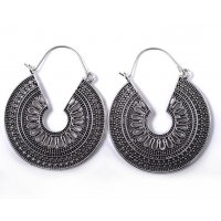 E1229 - Bohemian Retro Hollow Metal Earrings
