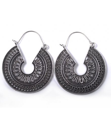 E1229 - Bohemian Retro Hollow Metal Earrings