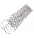 E1276 - Large metal hoop earrings