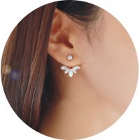 E1279 - Korean crystal daisy Earrings