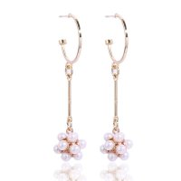 E1560 - Long temperament pearl earrings