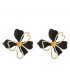 E1643 - Simple and Sweet Double-layer Flower Earrings