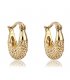 E1667 - Zircon Moon Shaped Earrings