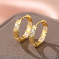E1669 - Zircon Hoop Earrings