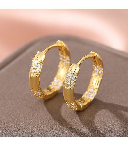 E1669 - Zircon Hoop Earrings