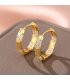 E1669 - Zircon Hoop Earrings