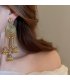 E1693 - Elegant Tassel Drop Indian Earrings