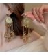 E1693 - Elegant Tassel Drop Indian Earrings