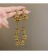 E1695 - Elegant Tassel Drop Indian Earrings