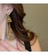 E1695 - Elegant Tassel Drop Indian Earrings