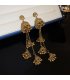 E1695 - Elegant Tassel Drop Indian Earrings