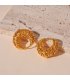 E1697 - Hollow Carved Earrings