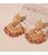 E1699 - Elegant Beaded Tassel Earrings