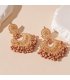 E1699 - Elegant Beaded Tassel Earrings