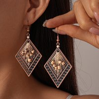 E1702 - Vintage Hollow Carved Earrings