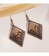 E1702 - Vintage Hollow Carved Earrings