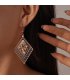 E1702 - Vintage Hollow Carved Earrings