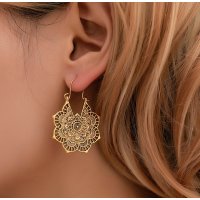 E1704 - Hollow Carved Earrings