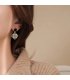 E1725 - Black and White Plaid Earrings 