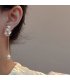 E1727 - Korean Style Pearl Tassel Earrings