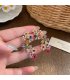 E1728 - Retro Colorful Flower Earrings