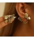 E1735 - Colorful Diamond Butterfly Earrings