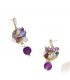 E1738 - Amethyst Tassel Earrings for Women