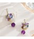 E1738 - Amethyst Tassel Earrings for Women